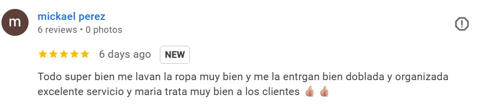 Google review from mickael perez